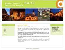 Tablet Screenshot of apartmani-centar.com